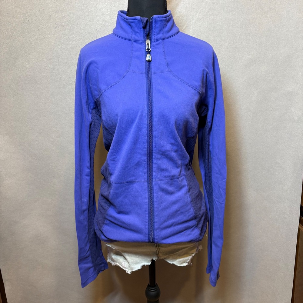 Lululemon Purple Mesh Vent Full Zip Running Jacket Women Size 10